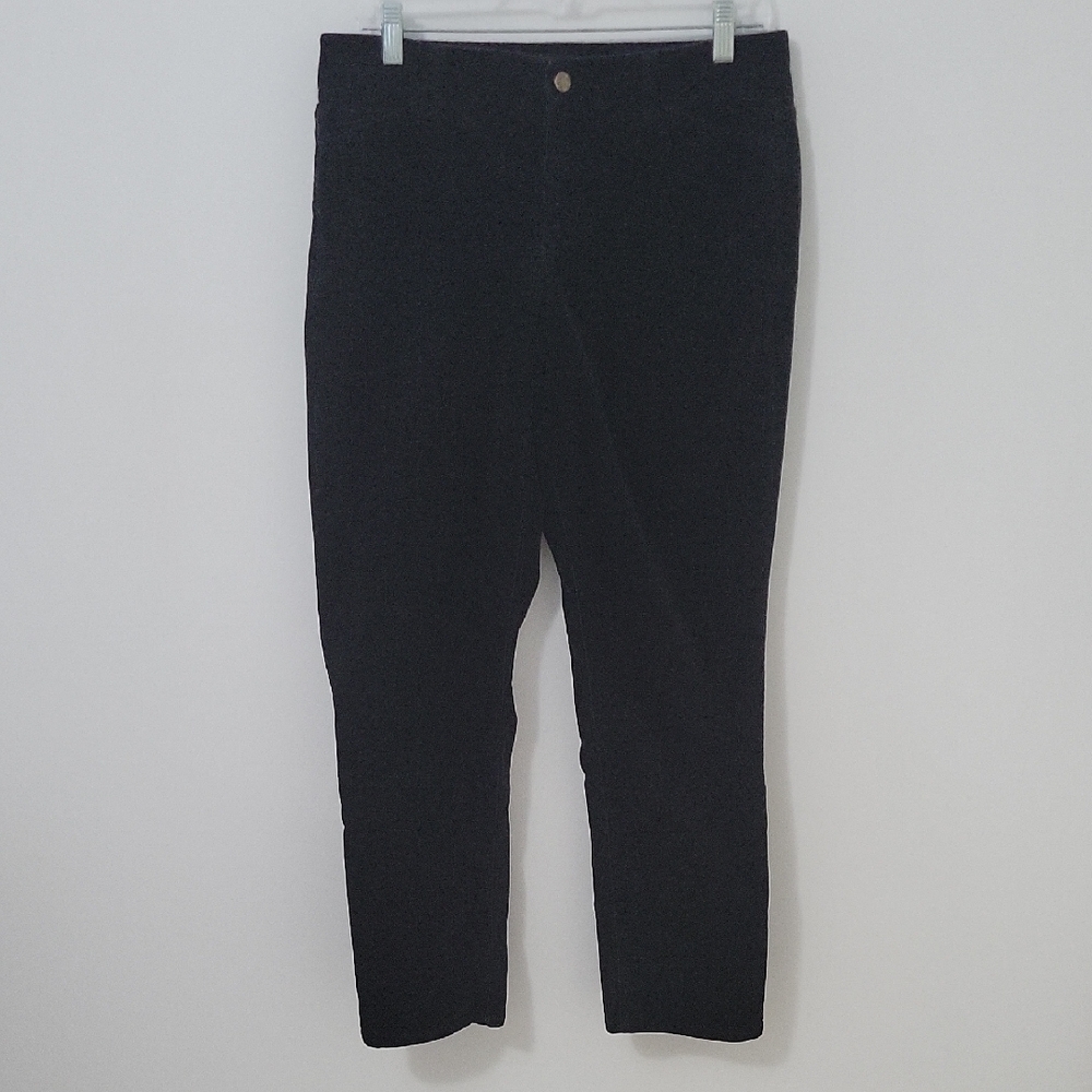 Talbots Black Corduroy Pants, Size 10